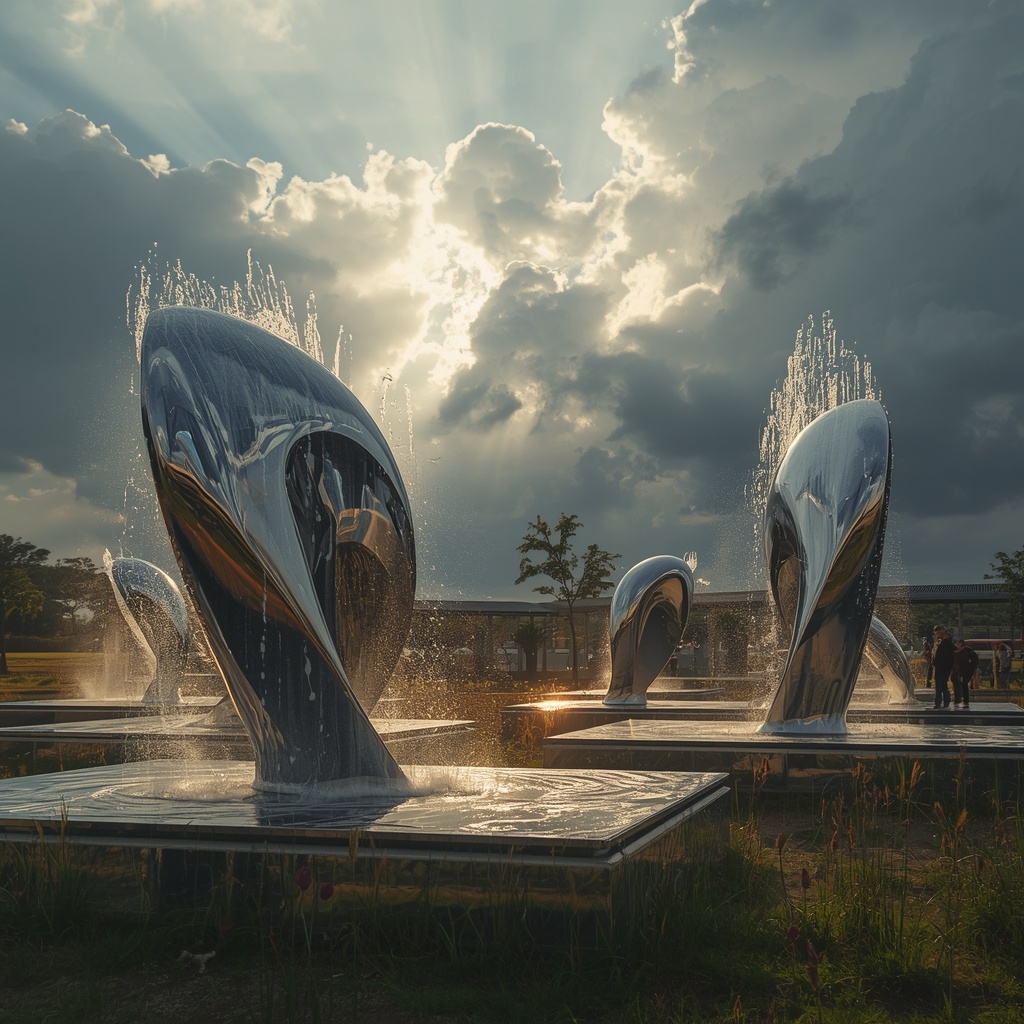 Silent Sculptures That React to Rain, Wind, and Sunlight