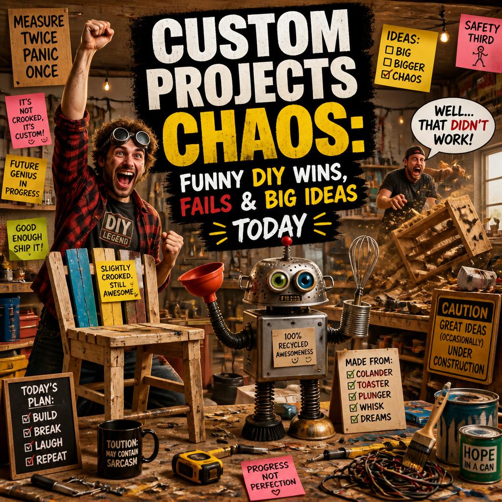 Custom Projects Chaos: Funny DIY Wins, Fails & Big Ideas Today
