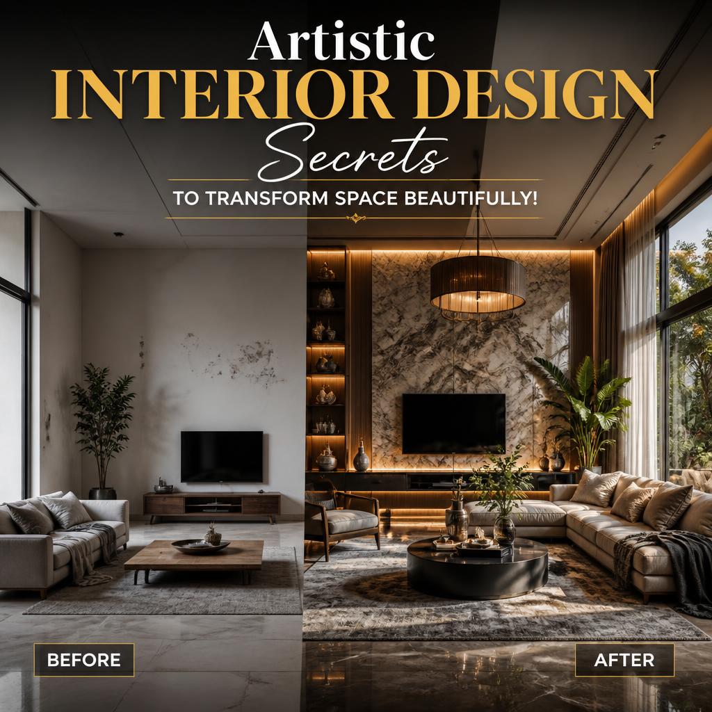 Artistic Interior Design Secrets to Transform Space Beautifully!