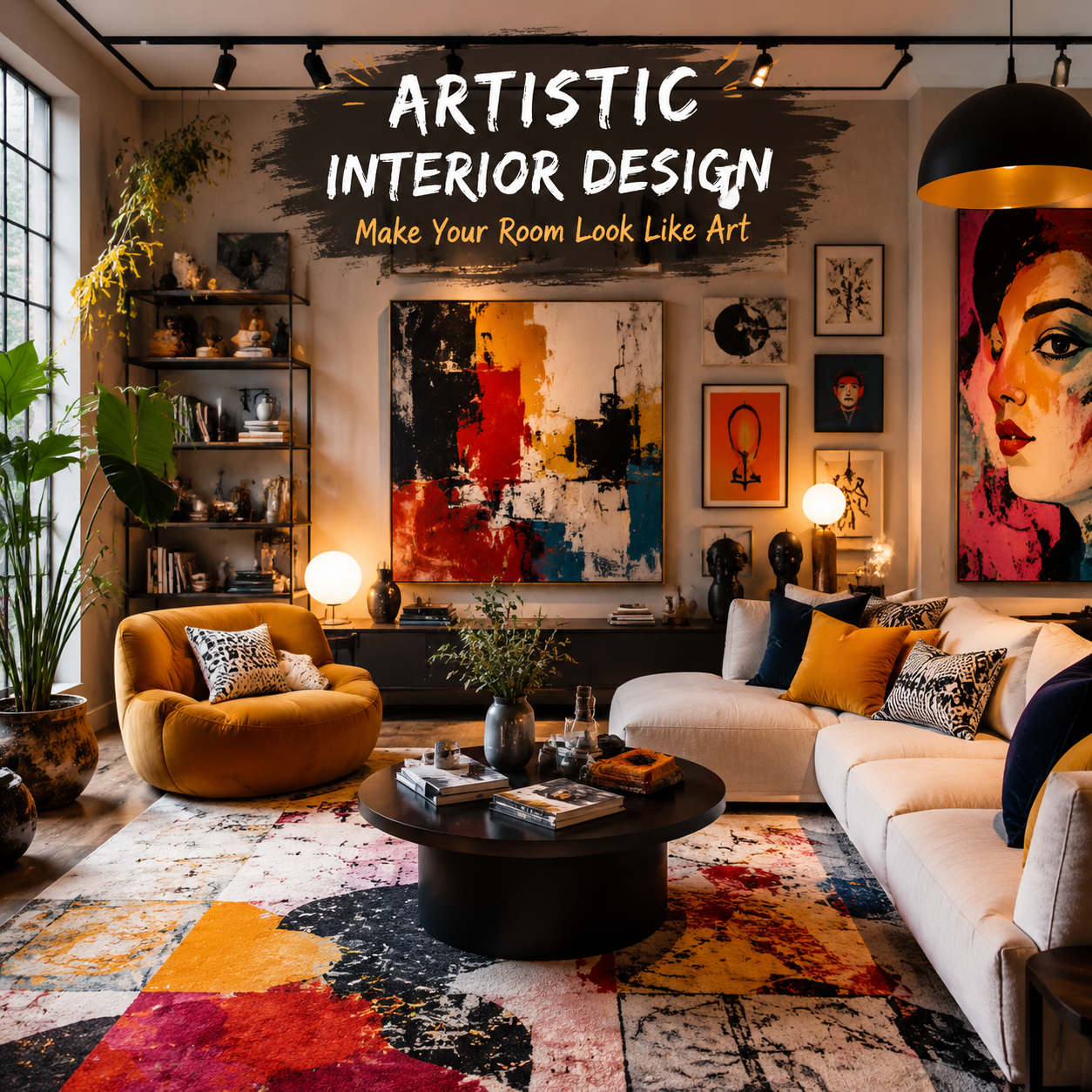 Artistic Interior Design Chaos: Make Your Room Look Like Art