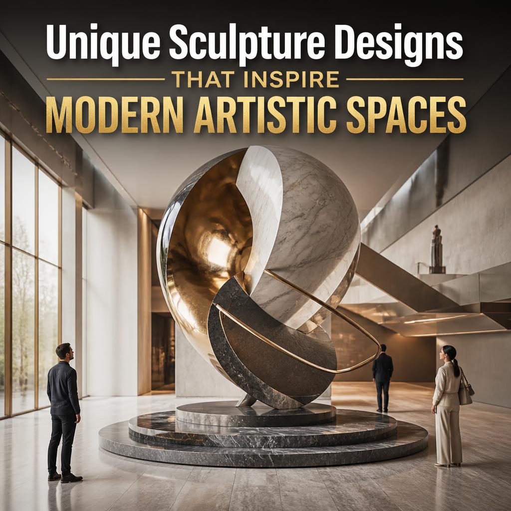 Modern Artistic Spaces Enhanced by Unique Sculpture Designs